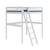 Lit mezzanine 2 places bois massif aaron Blanc+Bois 2 - vertbaudet enfant 