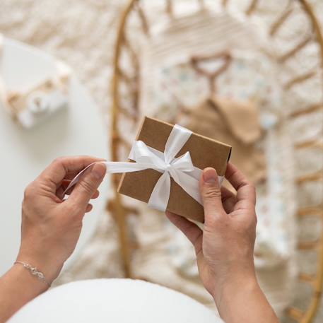 Chaussons naissance pour annoncer la grossesse Blanc 3 - vertbaudet enfant 