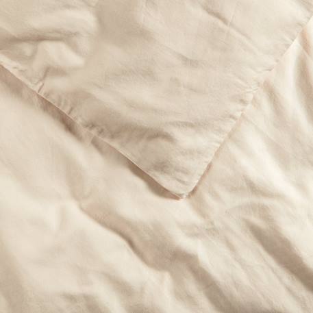 Housse de couette 1 personne pur coton bio Blanc+Bleu nuit+Ecru+Eucalyptus+Gris tourterelle+Rose nude+Terracotta 34 - vertbaudet enfant 