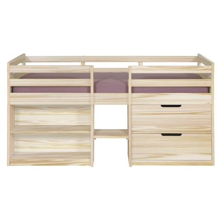 Lit mi-hauteur bois massif hoby Bois 4 - vertbaudet enfant 