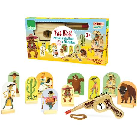 Farwest, jeu de pistolet à élastiques Beige 2 - vertbaudet enfant 