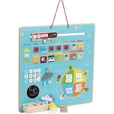 Calendrier magnétique Bleu 1 - vertbaudet enfant 