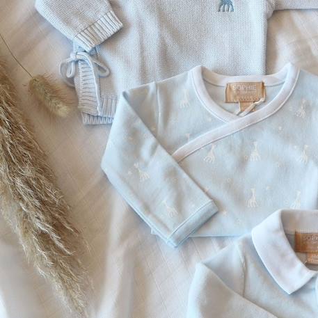 Body bébé ouverture croisé sophie la girafe® Blanc+Bleu+Rose 5 - vertbaudet enfant 