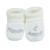 Chaussons naissance - message maman d'amour Blanc+Gris+Moutarde+Vert 1 - vertbaudet enfant 