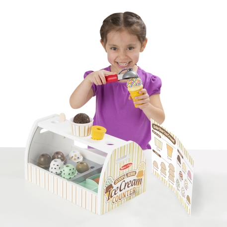 Comptoir à crème glacée Blanc 4 - vertbaudet enfant 