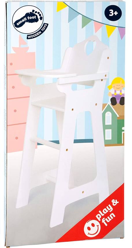 Chaise haute cœur blanche Blanc 3 - vertbaudet enfant 