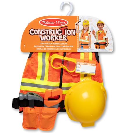 Déguisement de chef de chantier Orange 5 - vertbaudet enfant 