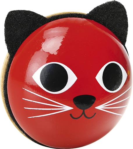 Hochet maracas chat Rouge 1 - vertbaudet enfant 