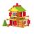 Coffret chalet en bois 135 pièces Marron 2 - vertbaudet enfant 