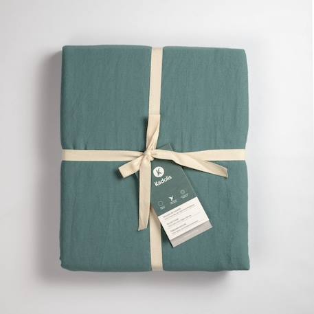 Housse de couette 1 personne pur coton bio Blanc+Bleu nuit+Ecru+Eucalyptus+Gris tourterelle+Rose nude+Terracotta 24 - vertbaudet enfant 