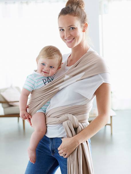 Echarpe de portage Cherry+gris chiné pucé+ivoire végétal+Léopard 15 - vertbaudet enfant 