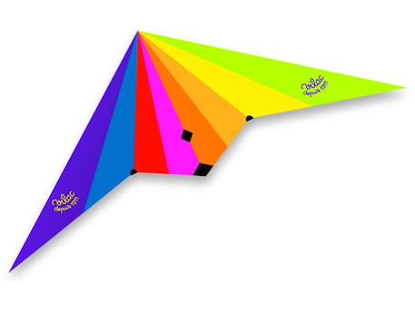 Cerf-volant delta avec double poignée Rouge 1 - vertbaudet enfant 