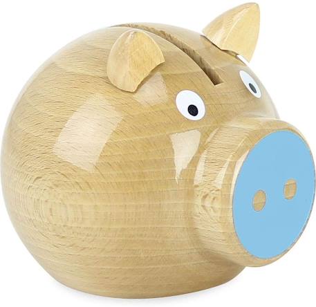 Tirelire cochon - bleue Bleu 1 - vertbaudet enfant 