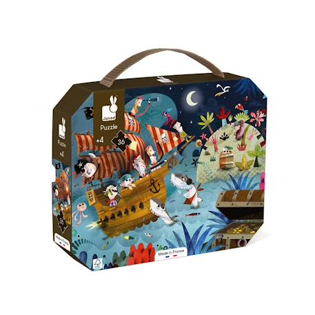 Puzzle chasse au trésor 36 pcs Marron 1 - vertbaudet enfant 