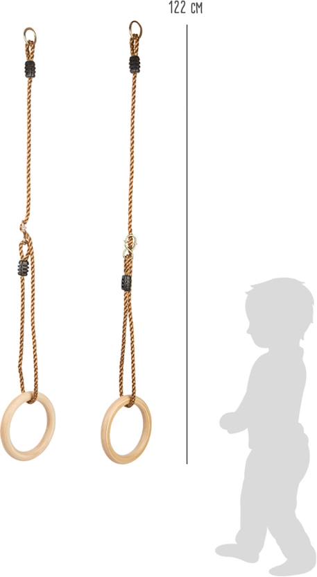 Anneaux de gymnastique en bois Beige 5 - vertbaudet enfant 