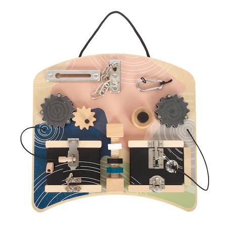 Planche motricité serrures rotation Beige 2 - vertbaudet enfant 