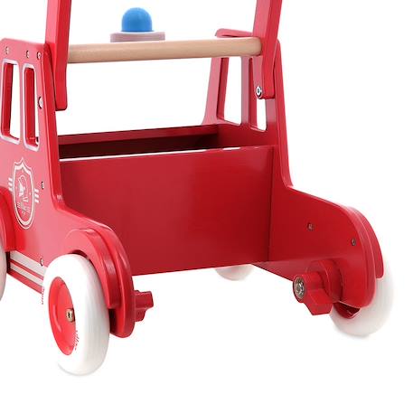 Chariot de marche pompiers Rouge 3 - vertbaudet enfant 