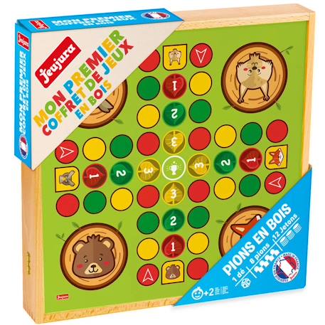 Mon 1er coffret de jeux en bois Vert 4 - vertbaudet enfant 