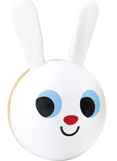 Hochet maracas lapin Blanc 1 - vertbaudet enfant 