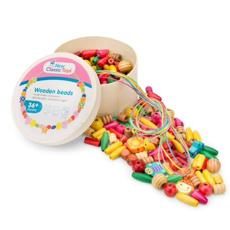 Boîte de perles en bois - 100 gr. Rouge 2 - vertbaudet enfant 
