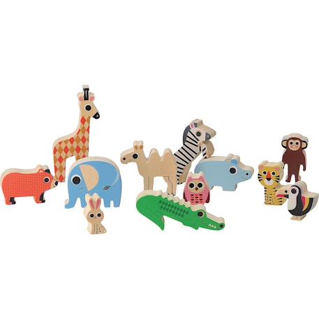 Jeu d'équilibre arche des animaux Beige 3 - vertbaudet enfant 