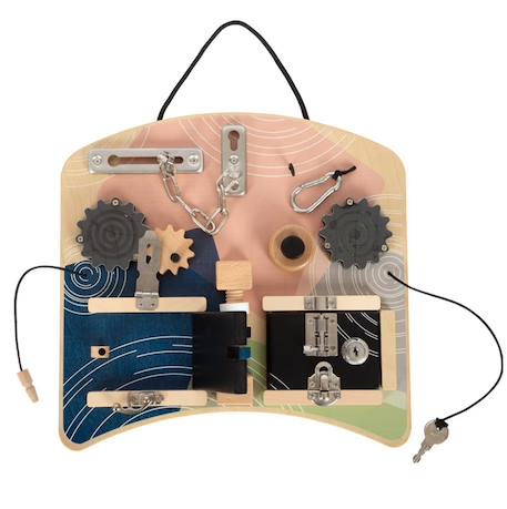 Planche motricité serrures rotation Beige 3 - vertbaudet enfant 