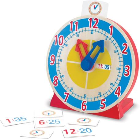 Horloge tourne et dis l'heure Bleu 1 - vertbaudet enfant 