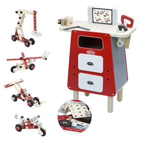 Établi atelier vilac Rouge 4 - vertbaudet enfant 