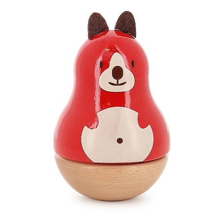 Boite à musique lucien le chien Rouge 2 - vertbaudet enfant 