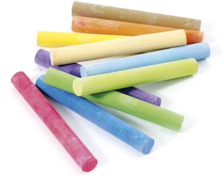 Boite de 10 craies de couleur Rouge 1 - vertbaudet enfant 