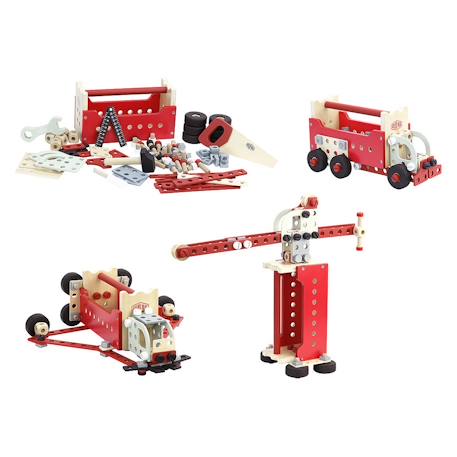 Boite à outils réversible atelier vilac Rouge 4 - vertbaudet enfant 