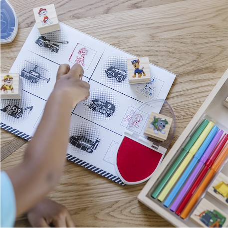 Tampons en bois paw patrol Rouge 2 - vertbaudet enfant 