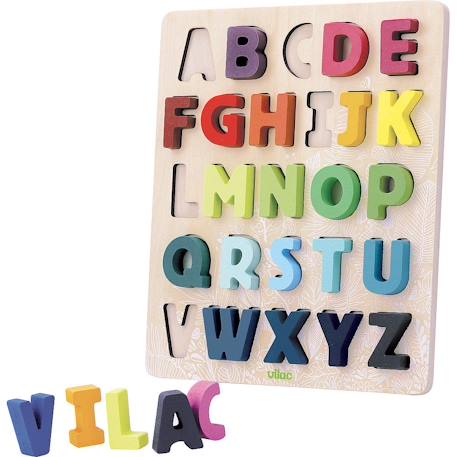 Puzzle abc alphabet sous la canopée Beige 2 - vertbaudet enfant 
