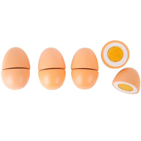 Boite d'œufs en bois à découper Beige 3 - vertbaudet enfant 