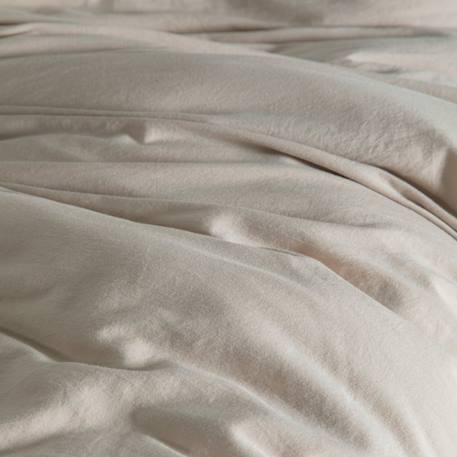 Housse de couette satin de coton bio lavé 1 personne Ambre+Blanc craie+Cyprès+Lin+Peach+Tilleul 21 - vertbaudet enfant 
