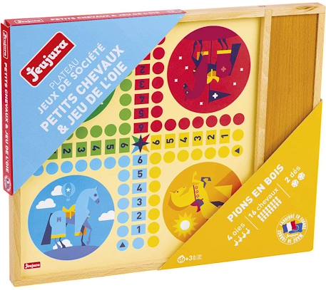 Jeux de l'oie et petits chevaux Beige 3 - vertbaudet enfant 