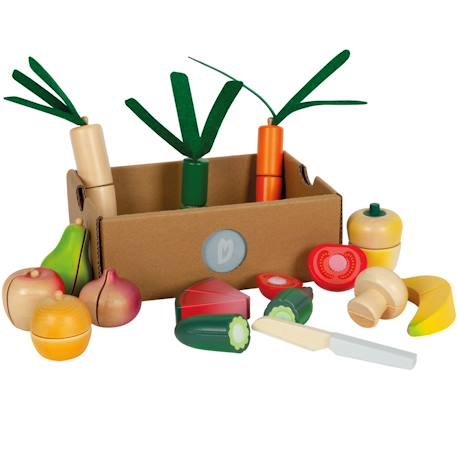 Fruits et légumes à découper fresh Marron 1 - vertbaudet enfant 