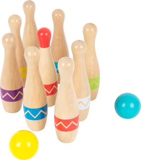 VERTBAUDET Jeu De Quilles En Tissu TANZANIE – 4 Animaux (lion, Panda, Girafe, Singe) + Balle à Grelots, Dès La Naissance, Multicolore