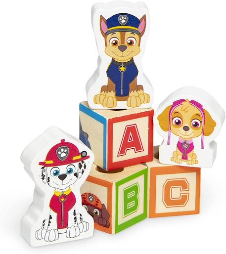 Paw patrol camion alphabet bois Blanc 5 - vertbaudet enfant 