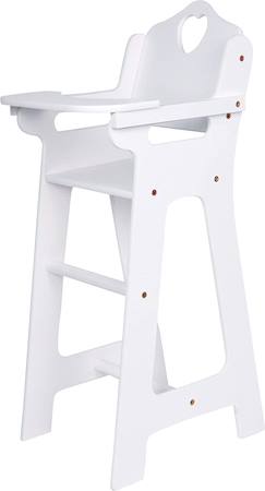 Jouet-Chaise haute cœur blanche