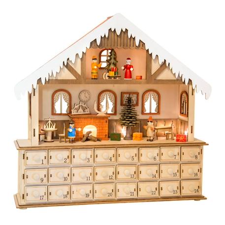 Calendrier de l'avent illuminé salon Beige 1 - vertbaudet enfant 