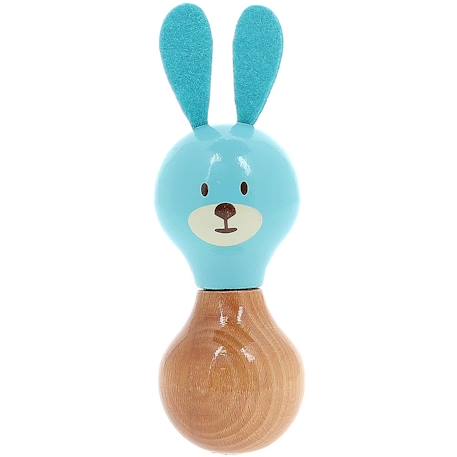 Hochet maracas raoul le lapin Bleu 1 - vertbaudet enfant 