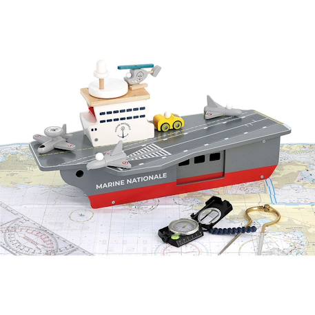 Porte-avions marine nationale Gris 6 - vertbaudet enfant 