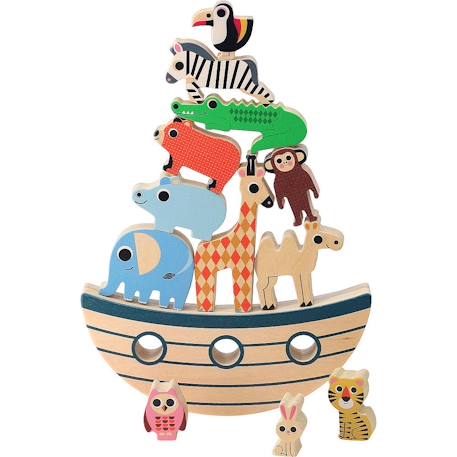 Jeu d'équilibre arche des animaux Beige 1 - vertbaudet enfant 