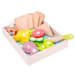 Jouet-Jeux d'imitation-Cuisines et dinette-Set de sandwich à préparer