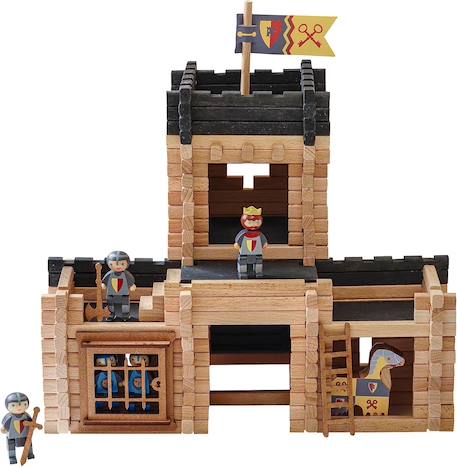 Château fort et catapulte 270 pcs Beige 2 - vertbaudet enfant 