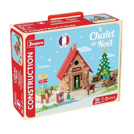 Le chalet de noël 90 pièces Marron 1 - vertbaudet enfant 