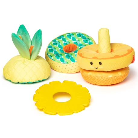Ananas multi-textures à empiler Jaune 4 - vertbaudet enfant 
