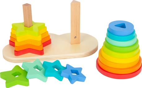 Jeu à encastrer arc-en-ciel Beige 2 - vertbaudet enfant 