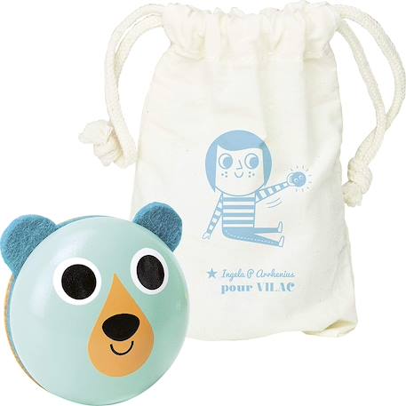 Hochet maracas ours Bleu 2 - vertbaudet enfant 